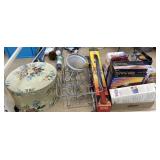 Large lot including frying oil pump, circular