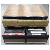 Cassette tape holder and VCR holder