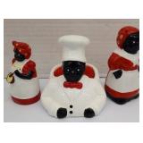 Black Americana Salt & Pepper Shaker