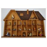 Hanging House Shadow Box With Misc.