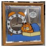 Garfield Jim Davis Mirrored Wall Clock
