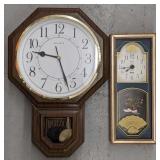 Regulator and Elgin Wall Clock