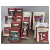 Flat of Christmas Ornaments including Hallmark