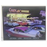 Tin sign Lucinda Lewis- Roadside America 16" x 12