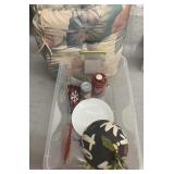 Tub w/ various items including outdoor lounge