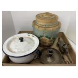 Flat of Various items including a earthenware