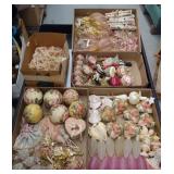 Lot Of Pink Ornaments With Tassels