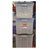 Lot of 3 15Gal Totes