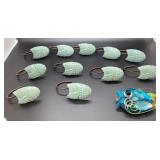 Owl shower curtain hangers and owl decor