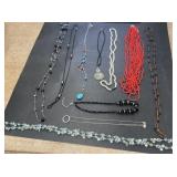 Assorted costume necklaces sizes ranging from 14"