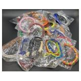 Assorted costume jewelry bracelets