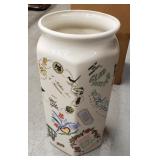Jim Beam genuine regal china vase approximately