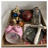 Owl alarm clock, tea pot ,little plaques,and more