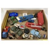 Assorted vintage toy cars