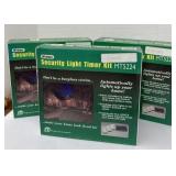 Wireless security light timers