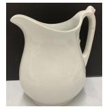 John Forwards Ironstone White pitcher 7? tall