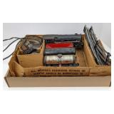Vintage Model Train Supplies including Engine,