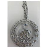 Swan necklace costume jewelry
22"