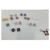 Assorted canvas earrings