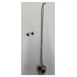 Ruby necklace and earrings set
22"
Costume