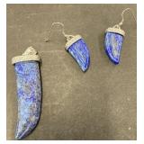 Eagle pendant and earrings