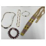 Assorted Native American costume