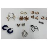 Assorted earrings pierced and clip on 
Costume