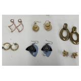 Assorted pierced earrings 
Costume jewelry