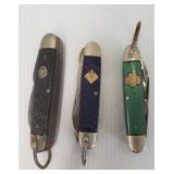 3 vintage pocket knife/utility knives