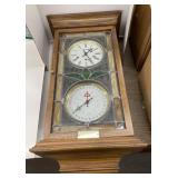 Vintage Trend stained glass window wind up clock