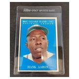 1961 Topps Hank Aaron 1957 MVP #484 card