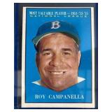 1961 Topps Roy Campanella MVP #480 card