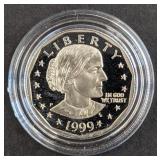 1999 Susan B Anthony proof coin