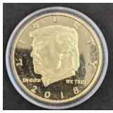 45th president Donald Trump commemorative coin