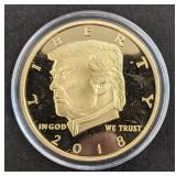 45th president Donald Trump commemorative coin