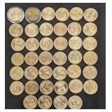 Presidential $1 coin lot $38 face