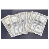 50$1.00 Silver certificates