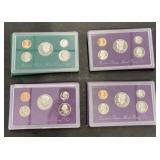 4proof sets  1997,1990,1992,&1993