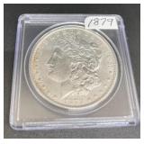 1879 Silver Morgan dollar
