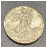1942 Silver walking liberty half dollar