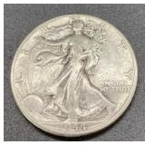 1944 Silver walking liberty half dollar