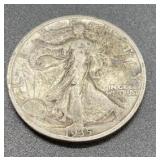 1935-S Silver walking liberty half dollar