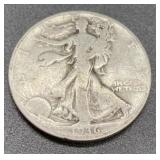 1936-D silver walking Liberty half dollar