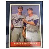 1961 Topps Doger Southpaws Sandy Koufax-Johnny