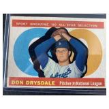 1960 Topps Don Drysdale All Star #570 card