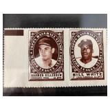 1961 Topps Stamps Bill White and Harmon Killebrew