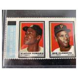1962 Topps Stamps Bob Clemente and Elston Howard