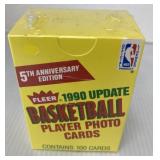 Sealed 1990 Fleer basketball player photo cards