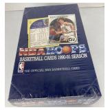 Sealed 1990-91 NBA Hoops basketball wax box
