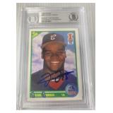 1990 Score Frank Thomas rookie Autographed card